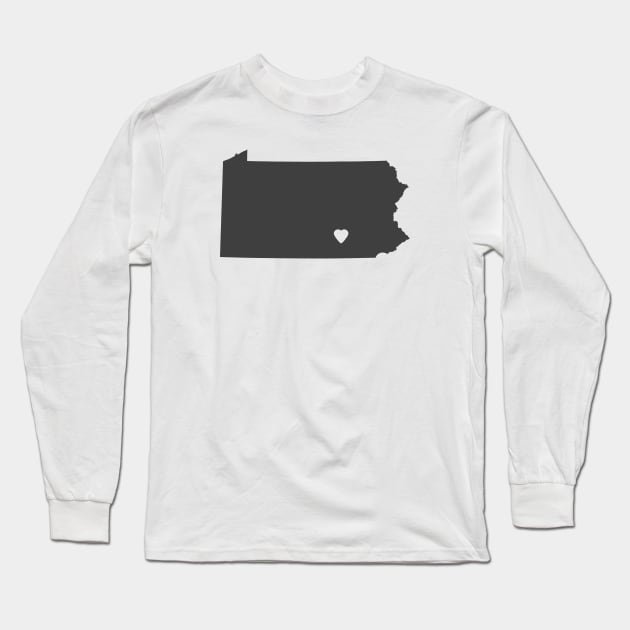 Pennsylvania Love Long Sleeve T-Shirt by juniperandspruce